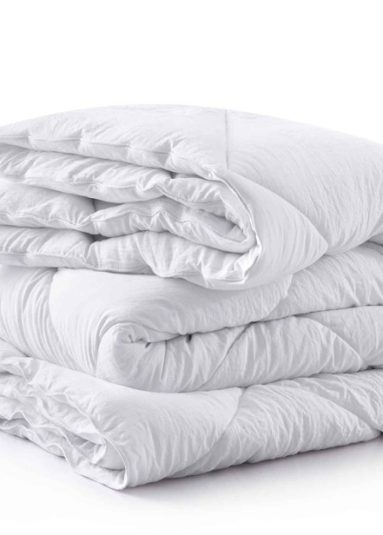 All Season Crinkled Comforter Made from Recycled Material