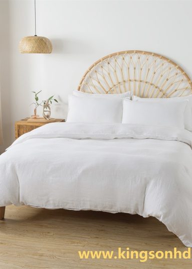 Linen Bedding 3pcs Set-Duvet Cover and 2 pillowcases