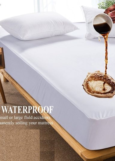 1002 Waterproof 100% Polyester Knitted Mattress Cover